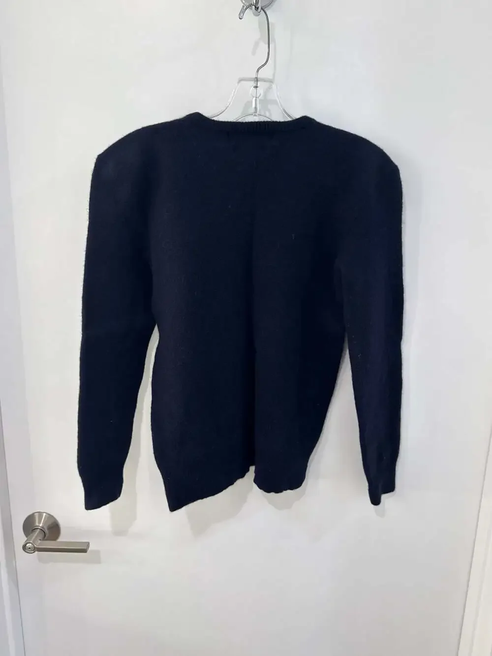 Polo by Ralph Lauren 100% Lambs Wool V-Neck Sweater in Navy Blue